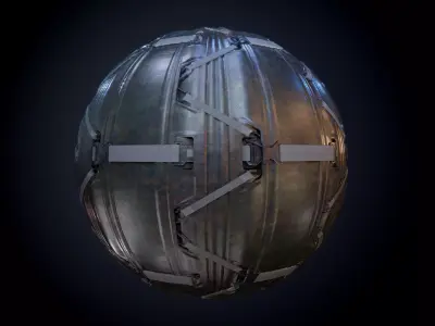 Sci-Fi Military Seamless PBR Texture 57 Texture