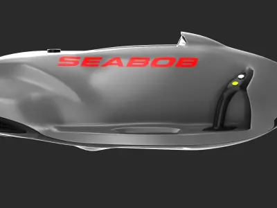 Underwater Seabob Low-poly 3D model