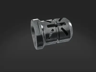 muzzle brake mini double 3D model