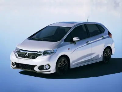 Honda Fit 2018 Low-poly 3D model