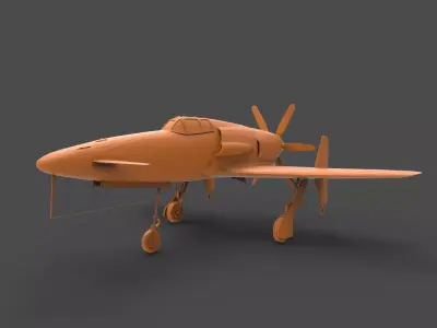 Kyushu J7W Shinden 3D print model