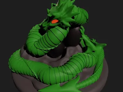 Dragon statue 3D print model