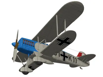 Heinkel He-51 3D model