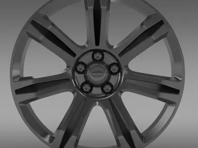 RangeRover Autobiography black rim 3D model