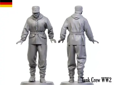 German Tankman ww2 6 3D print model