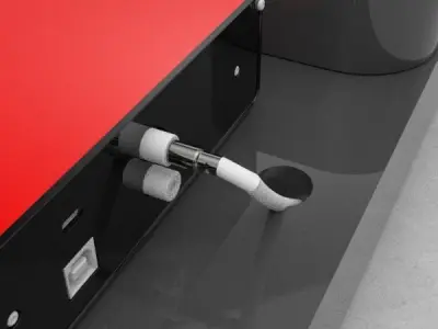 3D Organizer Model metal box Low-poly 3D model