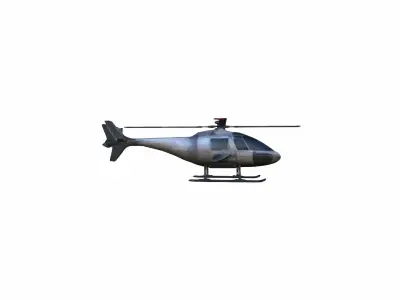 3d Model Helicopter Sunset Flight Collection  3D model