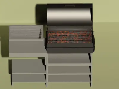 Traditional Outdoors Braai Free low-poly 3D model