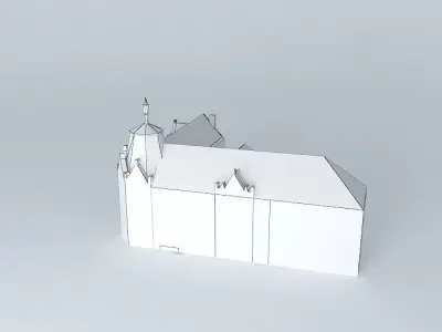 District Court Building Free 3D model
