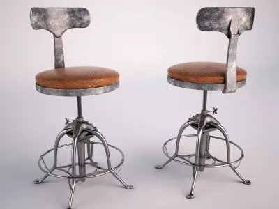  chair iron Free 3D model