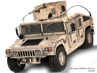 Humvee Military M1114  3D model