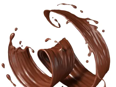Chocolate Splash Free 003 3D model