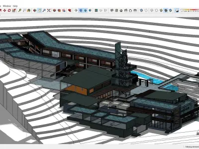 Sketchup Hotel K7 3D model