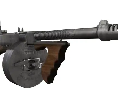 TOMMY GUN Free 3D model