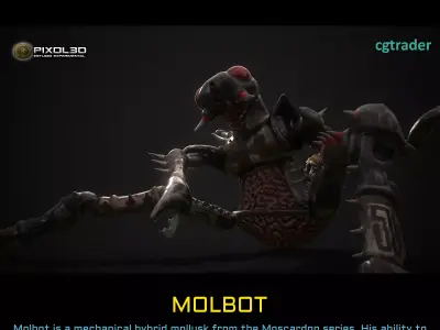 MOLBOT Hibryd Character 3D model