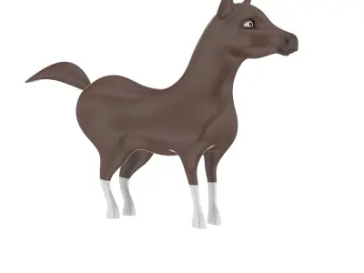 Horse Toy Free low-poly 3D model