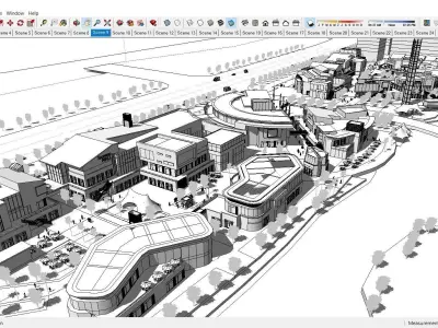 Sketchup Shopping Center V5 3D model