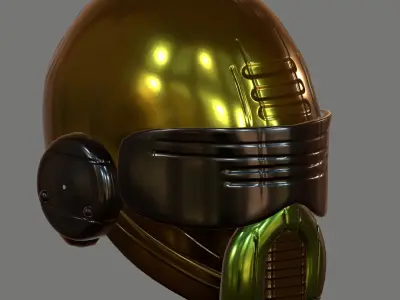 Helmet plastic mask protection 3D model Low-poly 3D model purchase