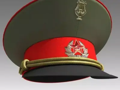 USSR Visor Cap 3D model