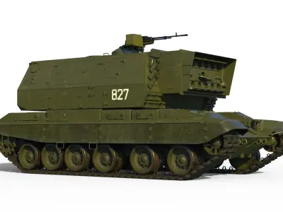 Laser tank 1K17 Szhatie 3D model