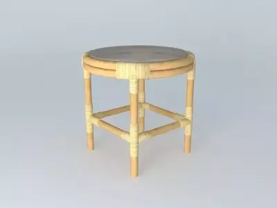 Rotan Table Free 3D model