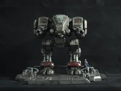 Starcraft 2 Goliath - 3D Print Statue 3D print model purchase