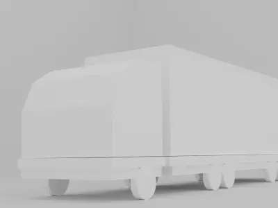 Low Poly Truck GameReady Free low-poly 3D model