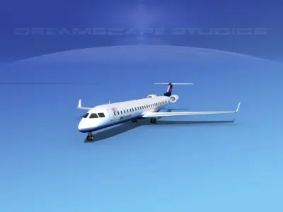 Bombardier CRJ1000 Ibex  3D model