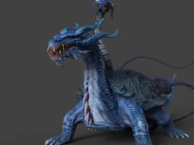Chinese Dragon  Xuanwu 3D model