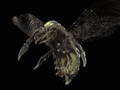 FlyingBug4 A1 Low-poly 3D model