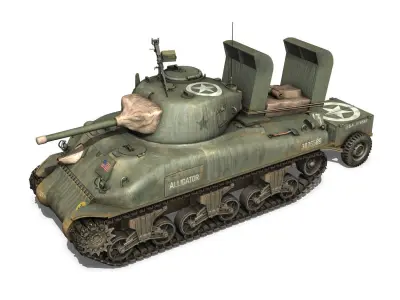 M4A1 Sherman - Alligator 3D model