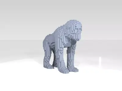 Monkey Voxel 3D model