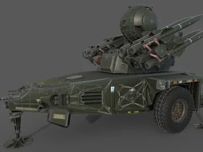 Rapier Misslie FSC Low-poly 3D model