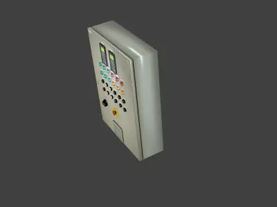 old panel model05 Low-poly 3D model