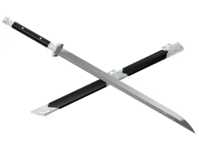 Dao Sword  Low-poly 3D model