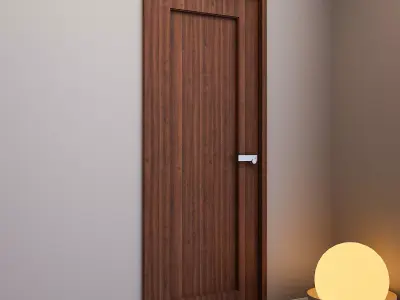 Door 1 wooden 3D model