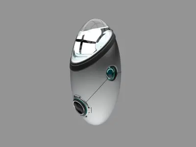 can scifi egg scifi 3D model 3D model
