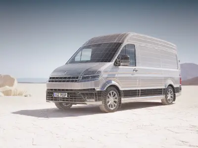 Cargo van unbranded 3D model