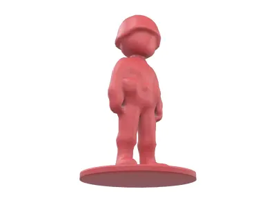 Plastic Soldier Toy v1 003 Low-poly 3D model