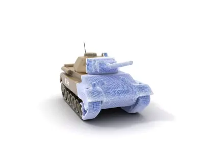 Desert Storm Tank model pack Low-poly 3D model