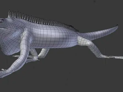 Iguana Free 3D model