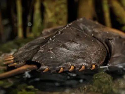 Horseshoe Crab - Trilobite - Monster Underwater Creature - 24 Low-poly 3D model