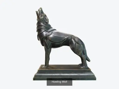 Animal Sculpture 3D Model Collection