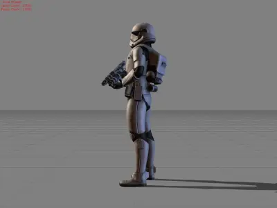 Kimmi First Order Jet Trooper Low-poly 3D model