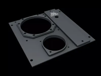 BOEING 737 OVERHEAD - CABIN PRESSURE PANEL 3D print model