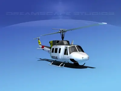 Bell UH-1N Philippines Air Force 3D model