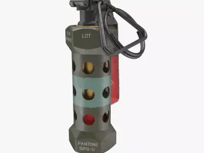 Grenade M84 3D model 3D model