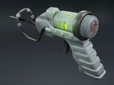 Syringe Low-poly 3D model