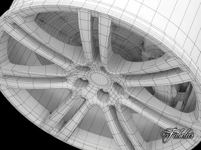 Aston Martin One-77 rim 3D model