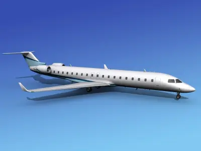 Bombardier CRJ700 Corporate 3 3D model